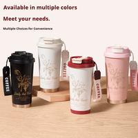 500ML Stainless Steel Vacuum Flask Travel Insulated Cup Coffee Mugs Tumbler Car Thermal Cup Keeps Cold and Heat Thermal Mug