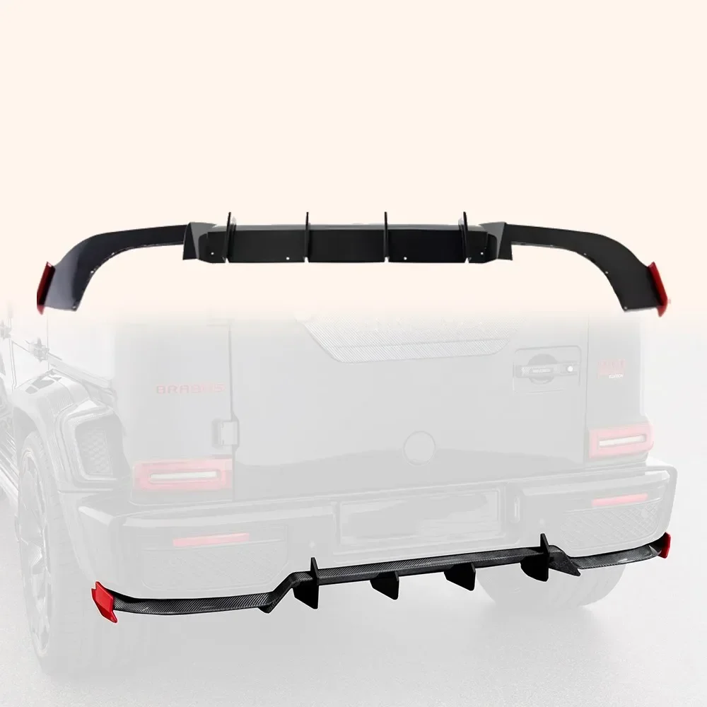 

For G63 G500 G350 Rock-Style G900 Rear Under Lip Diffuser Dry Carbon