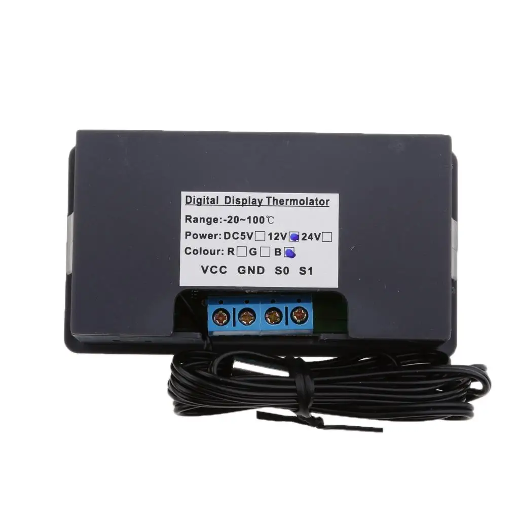

Precise Digital Thermostat Controller Sensor Relay Output LED Display for Industrial Temperature Control
