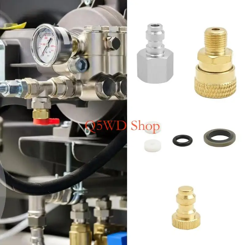 Q5WD Sturdy Stainess Steel 1/8 BSP Quick Releases Fitting Accessory for Long Time Performances in Various Conditions