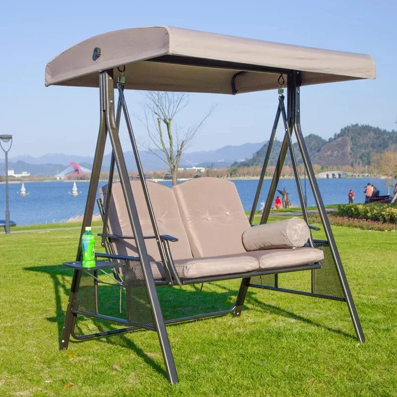 야외 파나마 그네 의자, 실내 발코니, 3 인용 흔들 의자, 테라스, 성인 마당, 다리미 그네 해먹