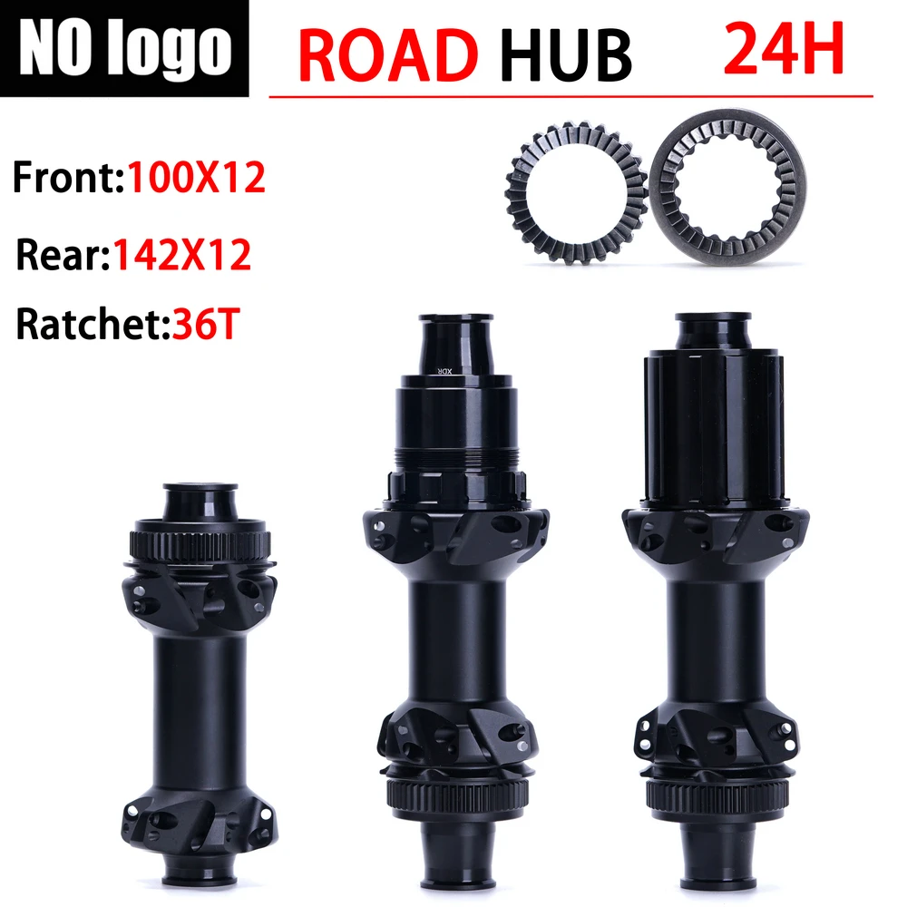 180 Road Bicycle Hub Center Lock Disc Straight Pull 24 Holes Road Hub Ratchet EXP 36T For Shimano HG SRAM XDR 100x12 142x12