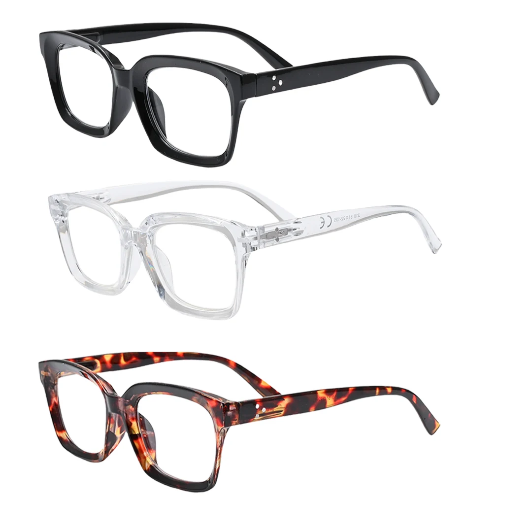 3PC Smart Reading Glasses Auto Focus Anti Blue Light Adaptive Focus Presbyopia Glasses for Men Women Instant Clear Vision