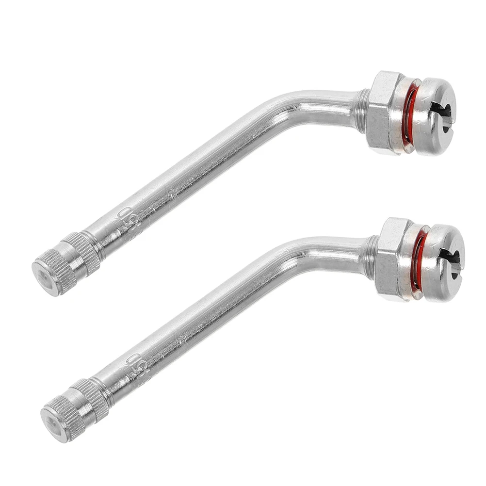 

2pcs Truck Bus Tire Valve Stems Tubeless Copper Air Nozzle Rods Extension Adaptor For Tires Maintenance Compatibility