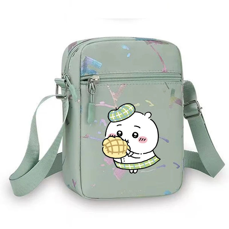 Chiikawas Shoulder Bag for Women Men Cartoon Adjustable Multiple Compartments Mobile PhoneBag Casual Crossbody Bag Birthday Gift view 3