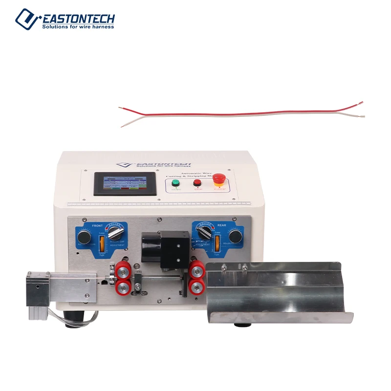 EASTONTECH EW-3090 Twin cable wire cutting stripping machine flex cable cutting stripper stripping machine