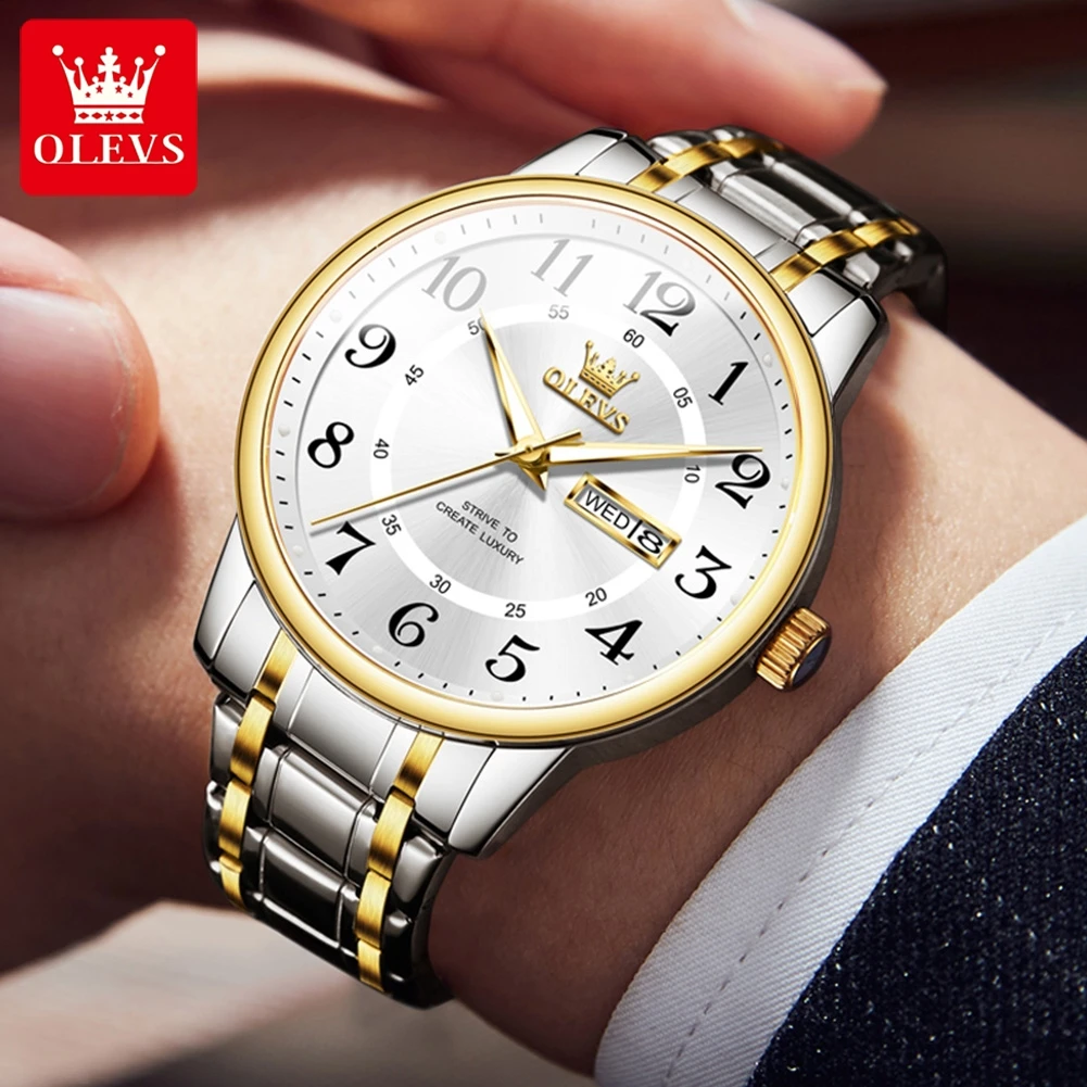 OLEVS – montre classique de lu - Luxury Watch With Arabic Numerals avis et prix