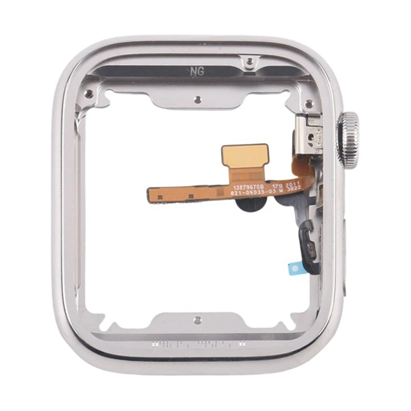 A52T Flex Cable Midframe Stainless Steel With Crown Axis For Watch Series 7 41Mm LTE Replacement Repair Parts Accessory