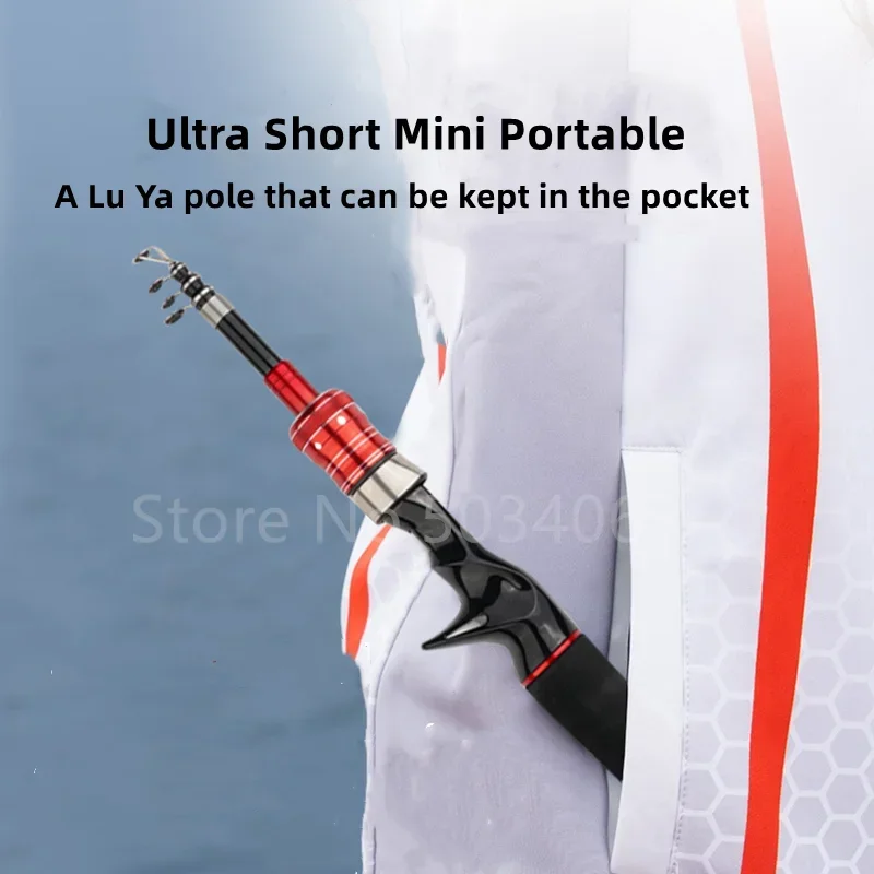 15-メートル-24-メートル超短ミニ釣竿超硬ロングキャストカーボンミニロッドポータブル高品質釣竿釣竿