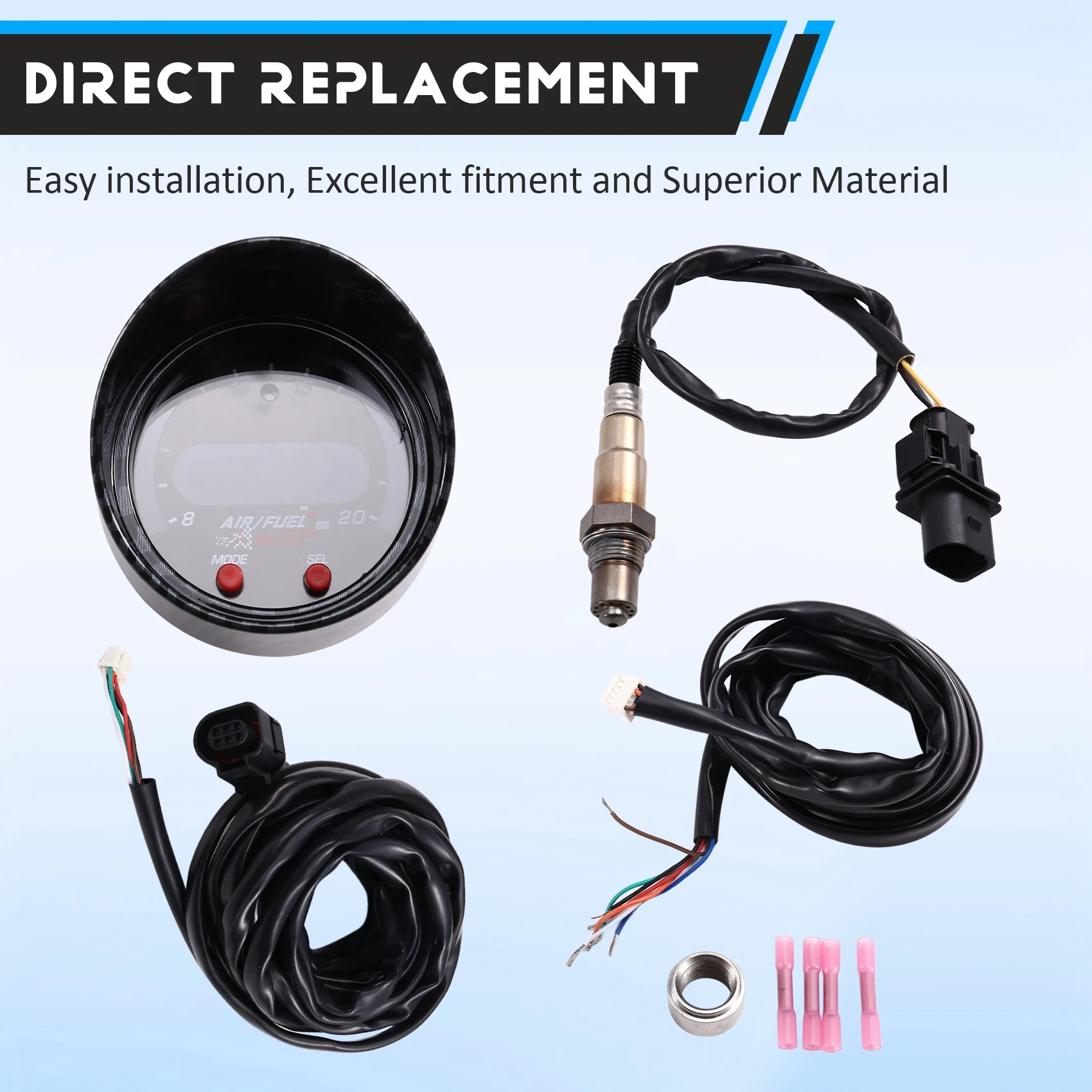 

AB96-для 30-0300 серии X, соотношение воздуха и топлива AFR, широкополосный манометр, контроллер O2, датчик 2 1/16 дюйма, 52 мм