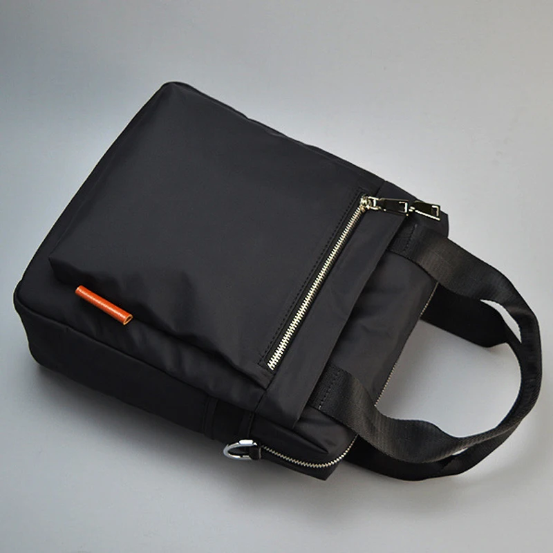 Men's Shoulder Bags Waterproof Wear-resistant Nylon Multi-function Large-capacity Vertical Simple Business Outdoor Casual Handba