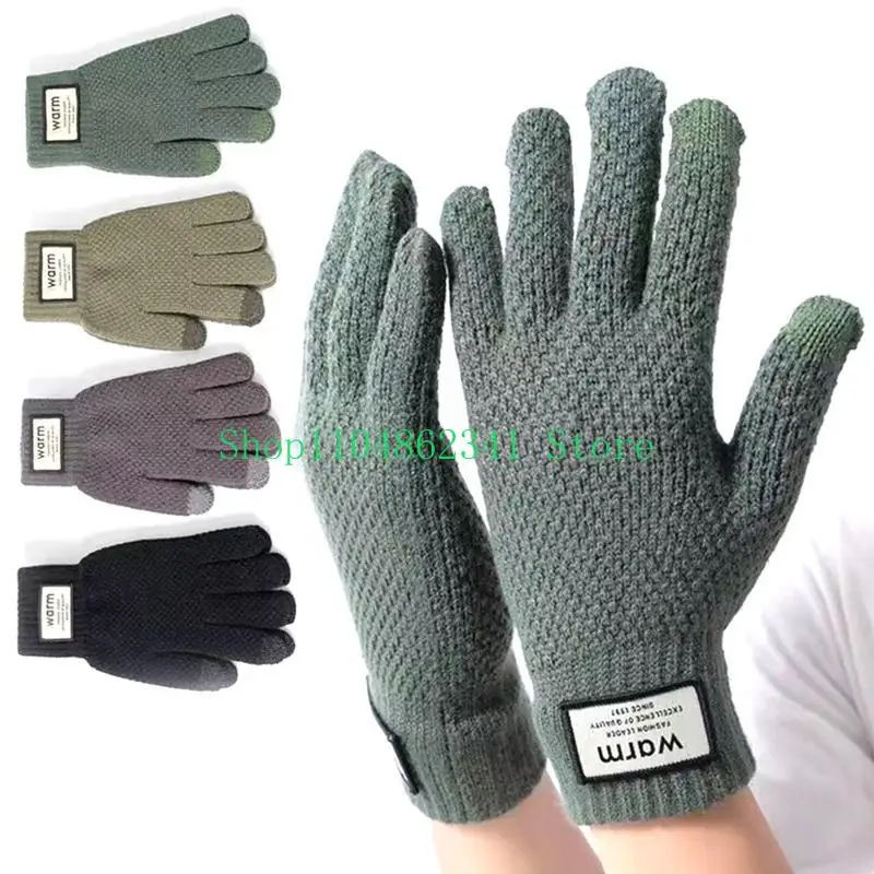652F Keep Warm Full Finger Gloves Adult Touchable Screen Mitten Windproof for Adult