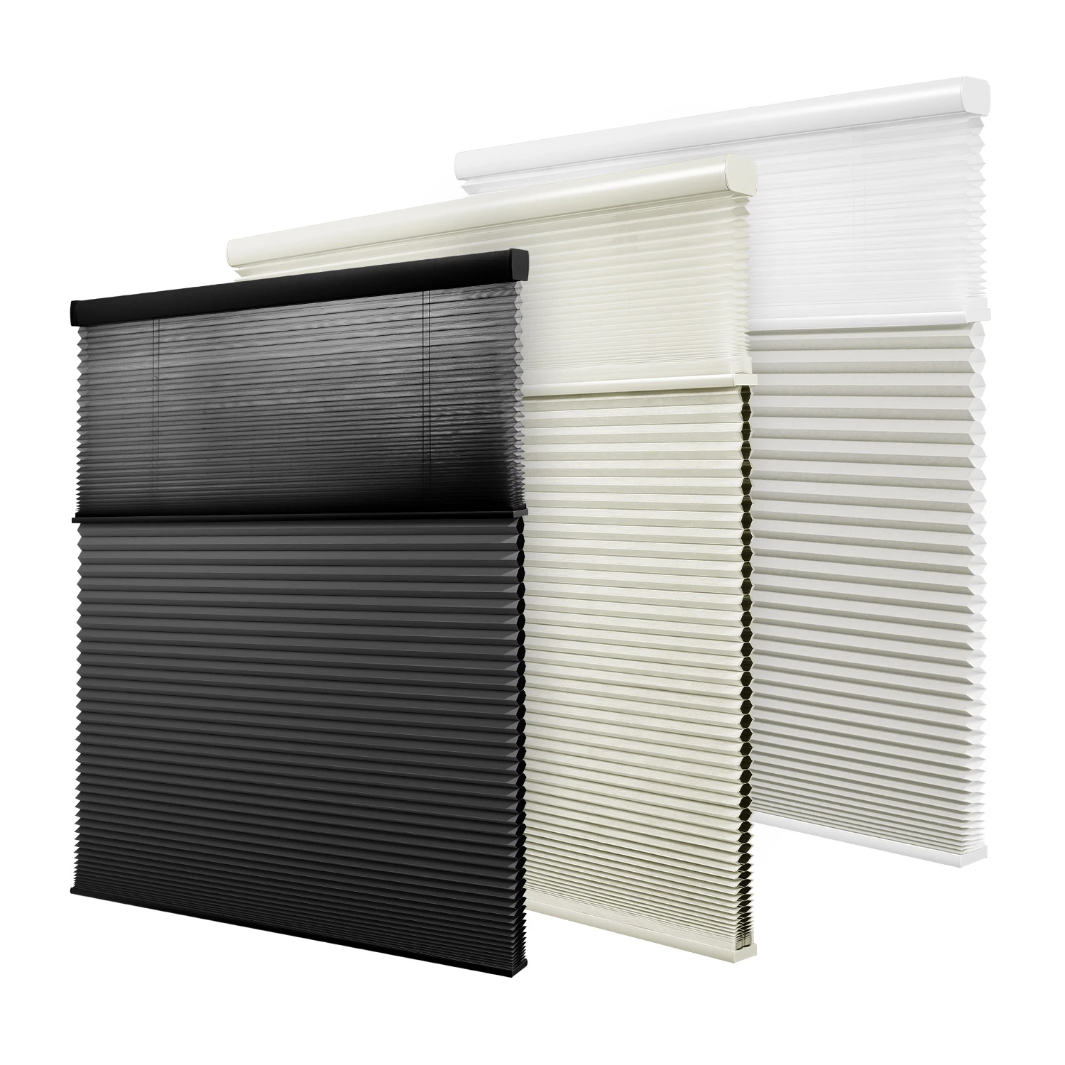 Custom Shading Insulating Day and Night Cordless Window Screen Retractable Honeycomb Shades Cellular Blinds for Bedroom
