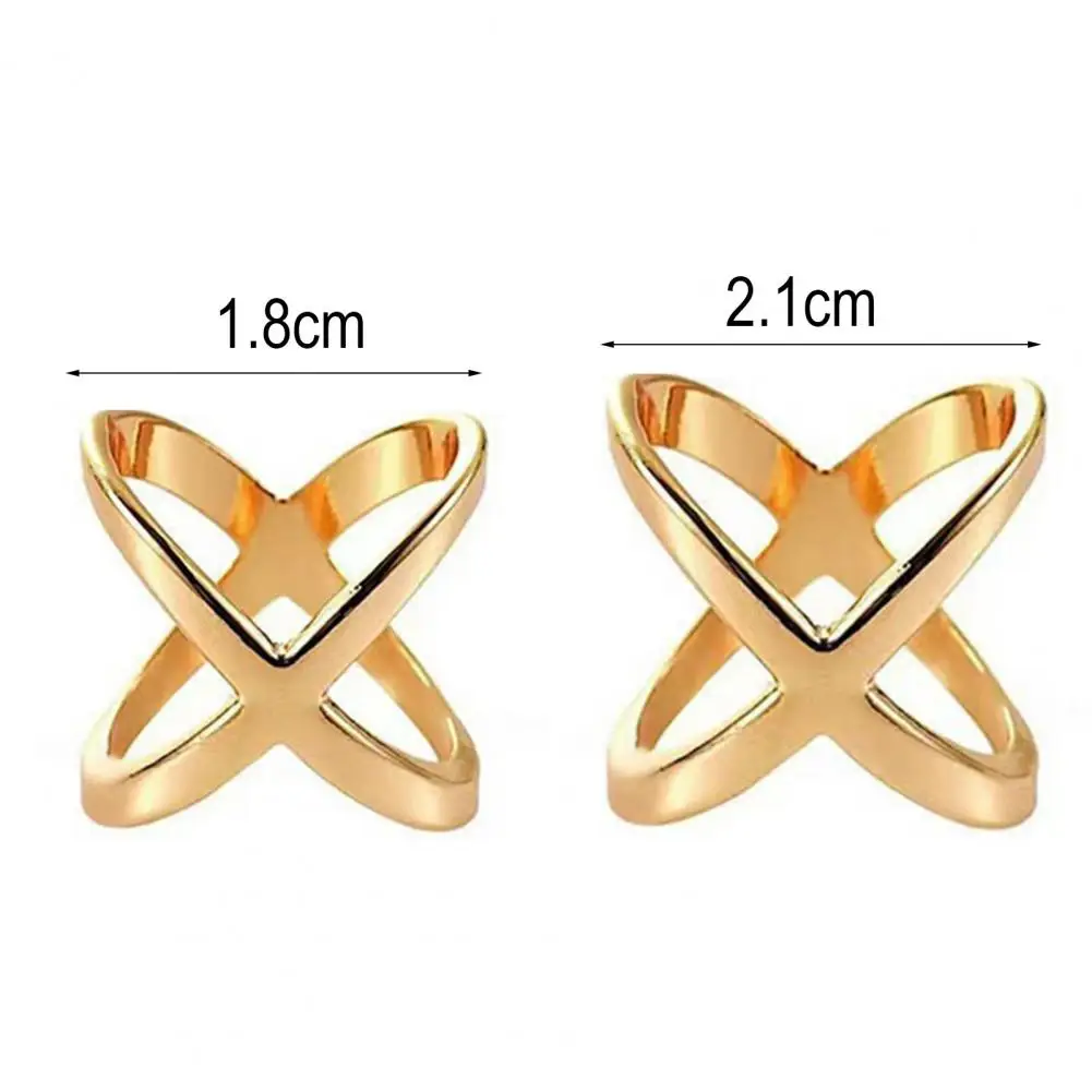 Scarf Clip X-Shaped Scarf Ring Buckle for Women Lady Girls Silk Scarf Clasp Holder Accessories for T-Shirt Neckerchief Shawl - Image 6