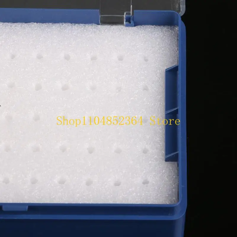 652F Plastic Storage Box With Foam Milling Cutter For 50 PCB Drill Bits