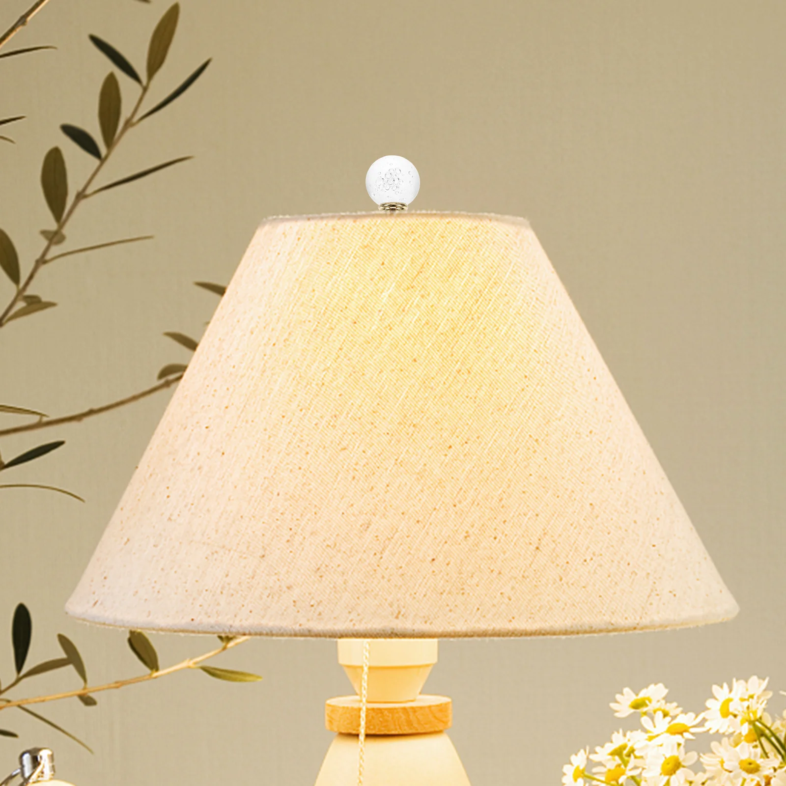 

Ball Light Knob Decor Shade Holder Harp Solid Lamp Finials Caps Tapped For Floor Desk Lamp Decoration Home Living Room