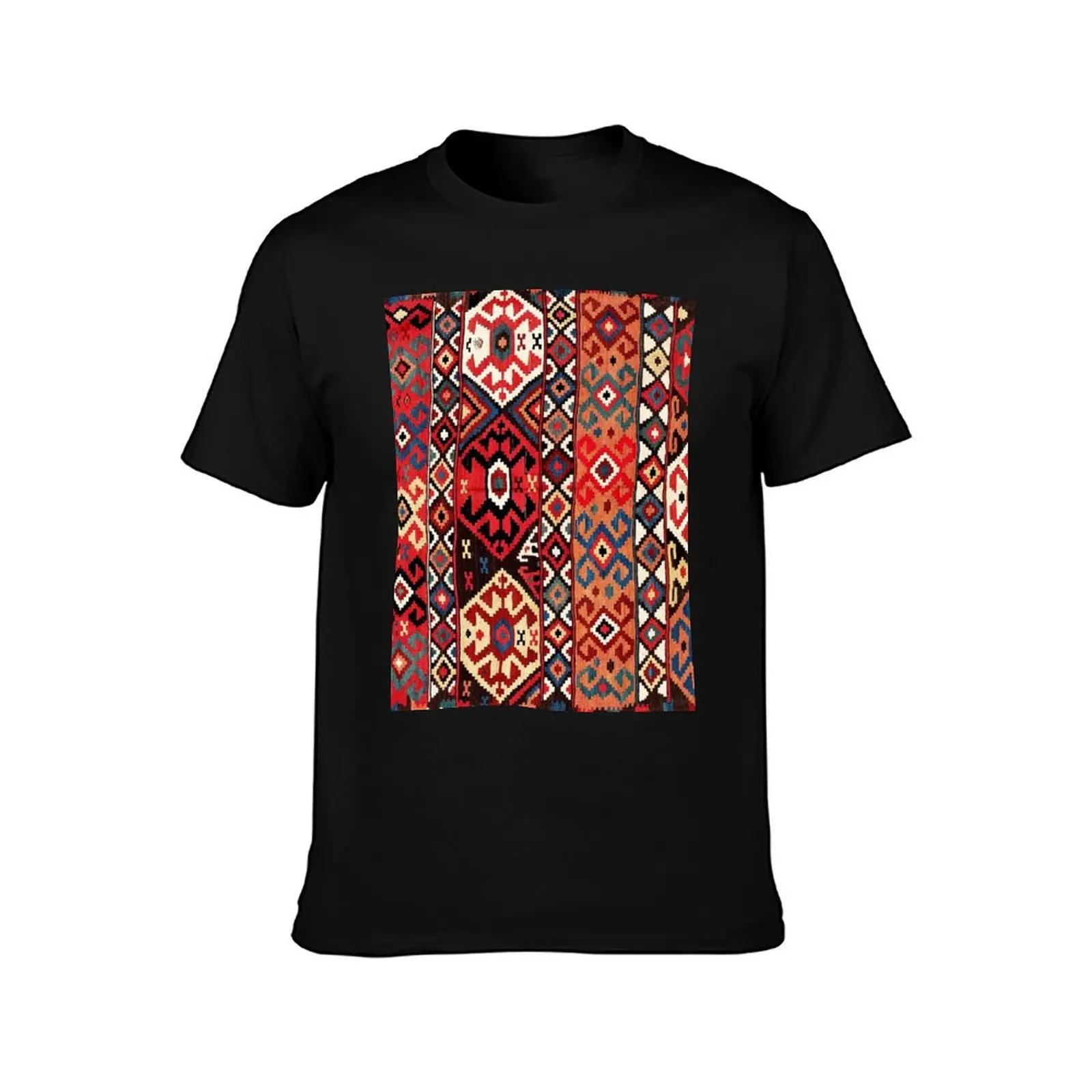 Azeri Azerbaijan South Caucasus Kilim Print T-Shirt heavyweights customizeds man clothes t shirts for men