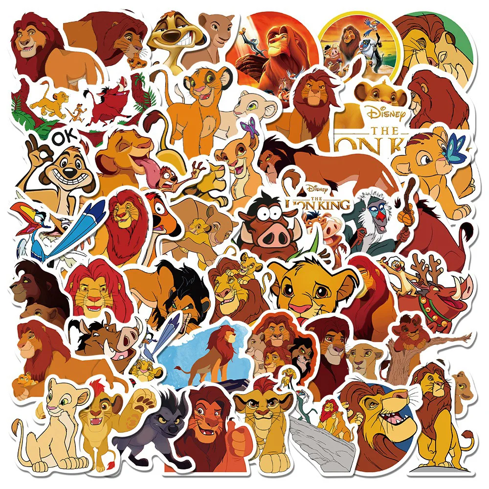 10/30/50pcs Disney The Lion King Cartoon Stickers Aesthetic DIY Laptop Scrapbooking Fridge Luggage Cute Kids Sticker Toys Decal