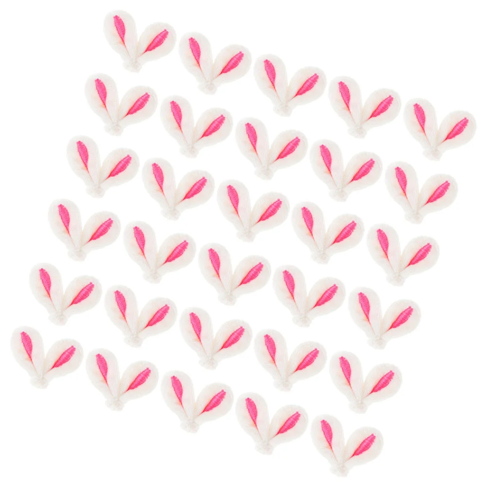 

30 Pcs Pet Rabbit Ear Accessories Woman Baby Toys Plush Adorable Hairpins Decor