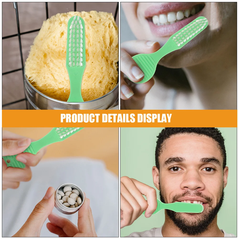 20 pezzi per prigioniere, testina grande, setole medie, manico corto, igiene orale istituzionale, pulizia efficiente