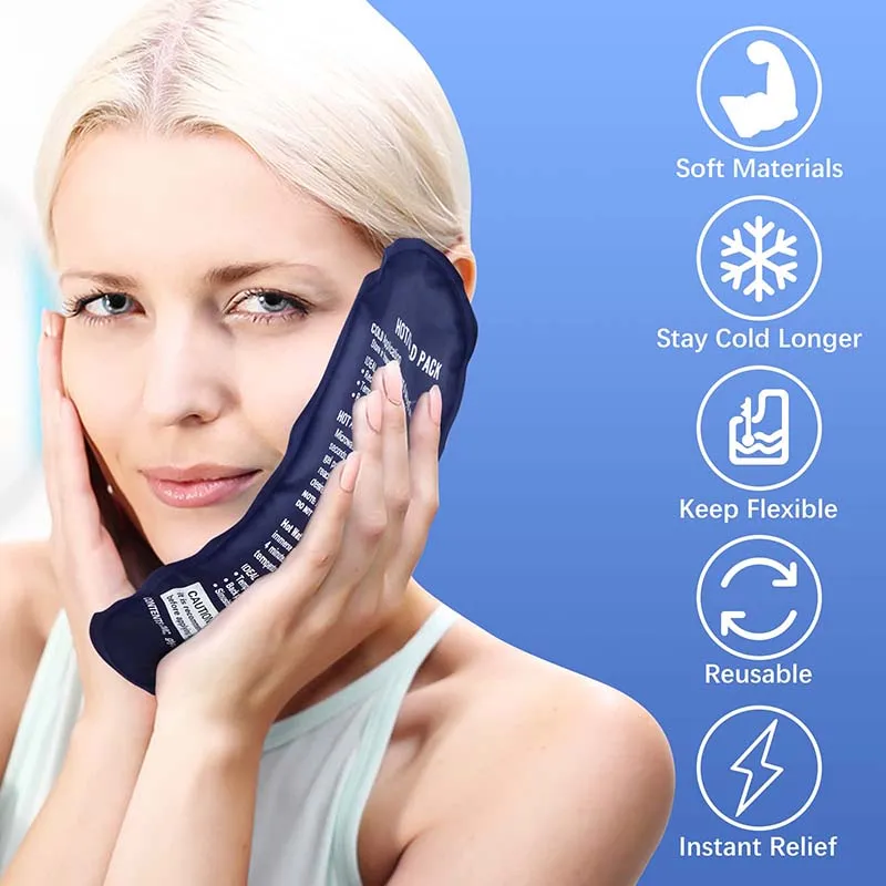 حزمة الثلج المحمولة هلام لصندوق الغداء قابلة لإعادة الاستخدام مرض السكري الأنسولين كيس التبريد الفريزر البارد هلام مكعبات الثلج كتل للإصابات