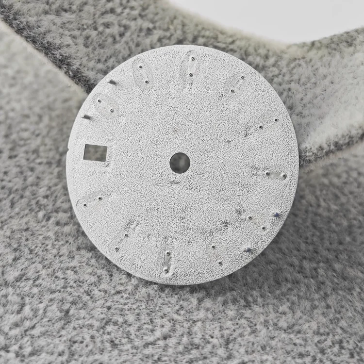 28.5mm NH34 다이얼 화이트 블루 워터 리플 GSGS 다이얼 nh34 NH34/NH35 자동 무브먼트에 적합 SBGJ249G 로고를 사용자 정의할 수 있습니다.