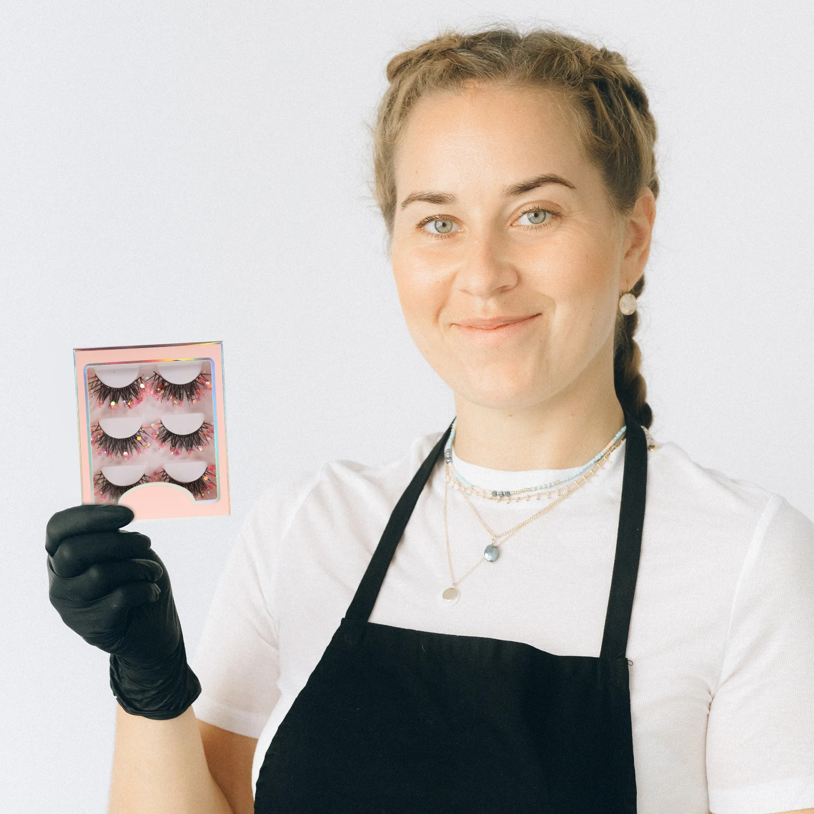 3 pares de pestañas postizas cortas con brillo, paquete de pestañas postizas naturales individuales, accesorios de maquillaje para mujeres, pestañas postizas