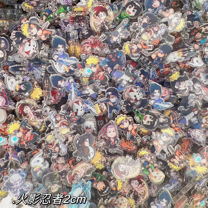 Acrylic Sheet, Naruto, 2-8cm Laminated Double-transparent Handmade DIY Material Patch, Keychain, Pendant Sasuke Sakura