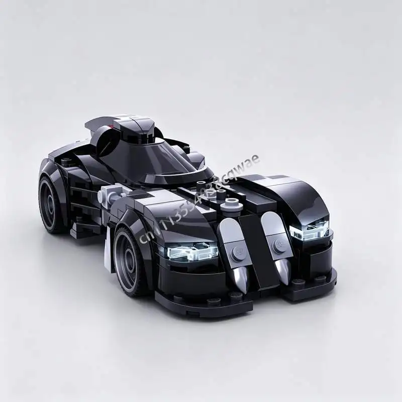 new-244pcs-moc-dark-knight-car-model-custom-puzzle-building-blocks-diy-assembly-educational-creative-toy-gift-collection-display