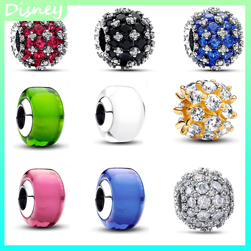 

2025 New S925 Sterling Silver Sparkling Zircon Charm - Compatible with Original Pantaro Bracelets - Women's DIY Jewelry Gift
