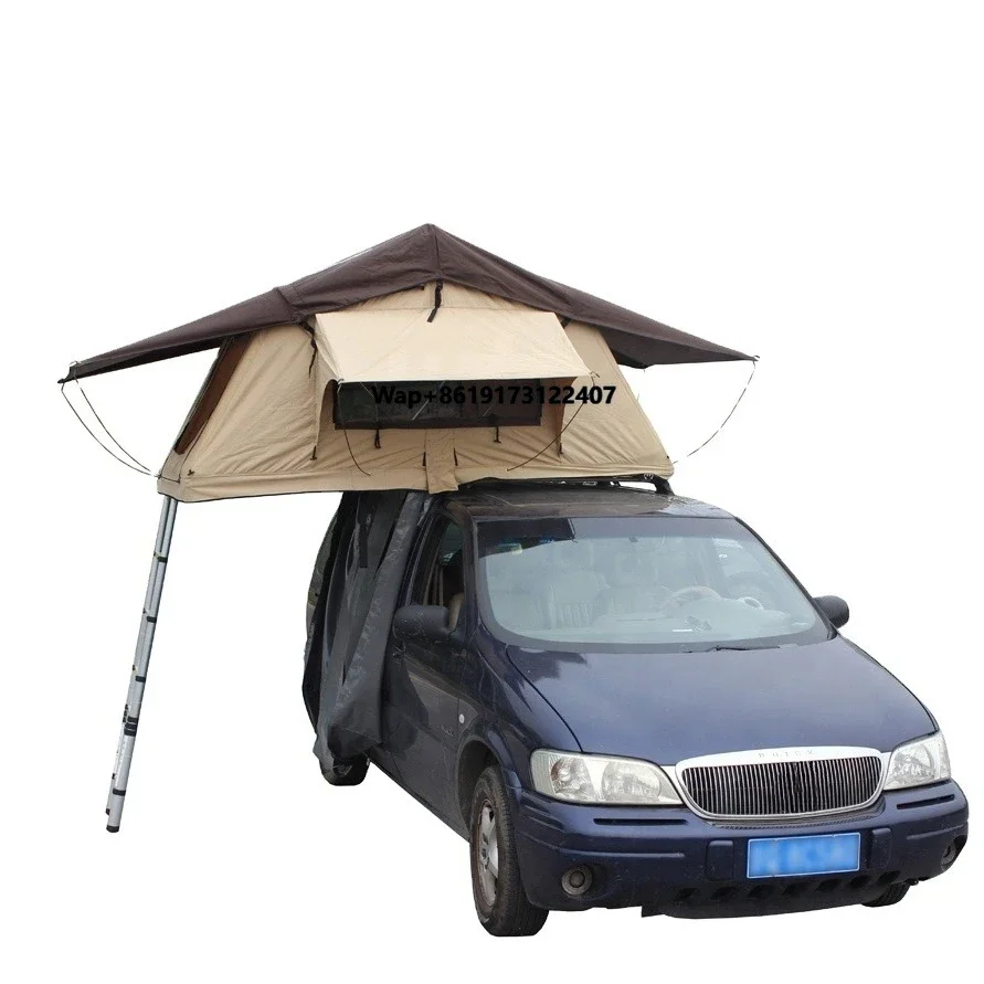 

Sunday Campers Waterproof Sunshade Folding Roof Top Car Family Camping Outdoor Tent with Awning Annex Room