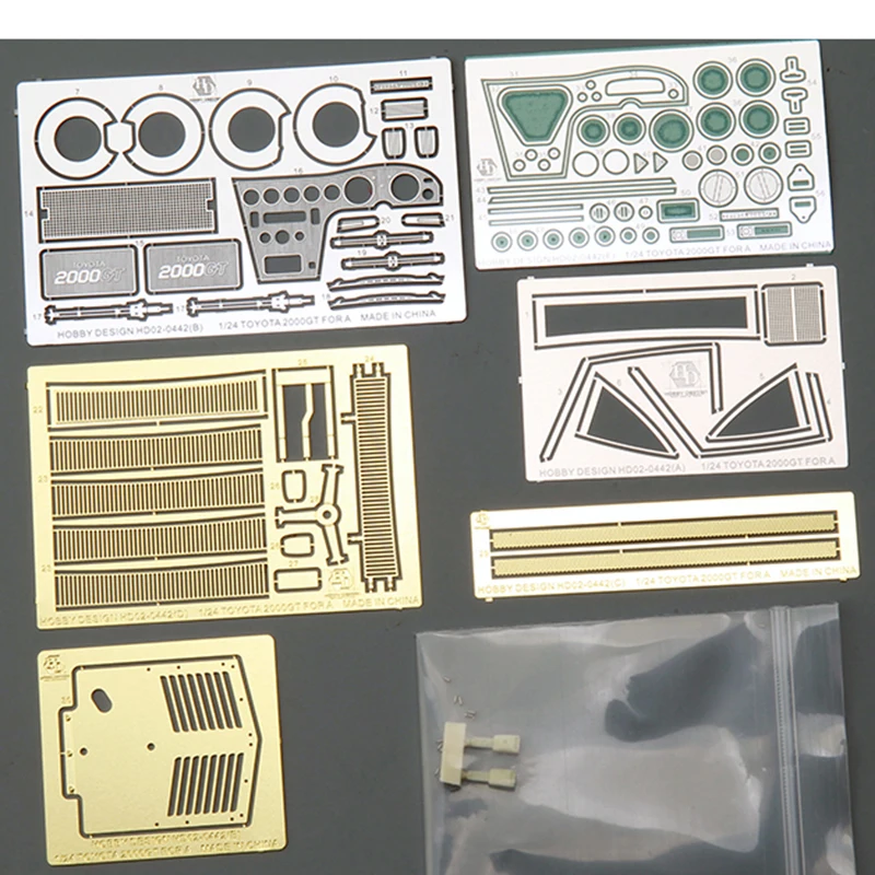 Hobby Design 1/24 HD02-0442 2000GT Detail Modifications For A(PE+Metal parts+Resin)