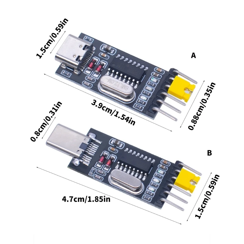 5Pcs USB to Serial Converters UART CH340G Adapter Module 3.3V 5V Output