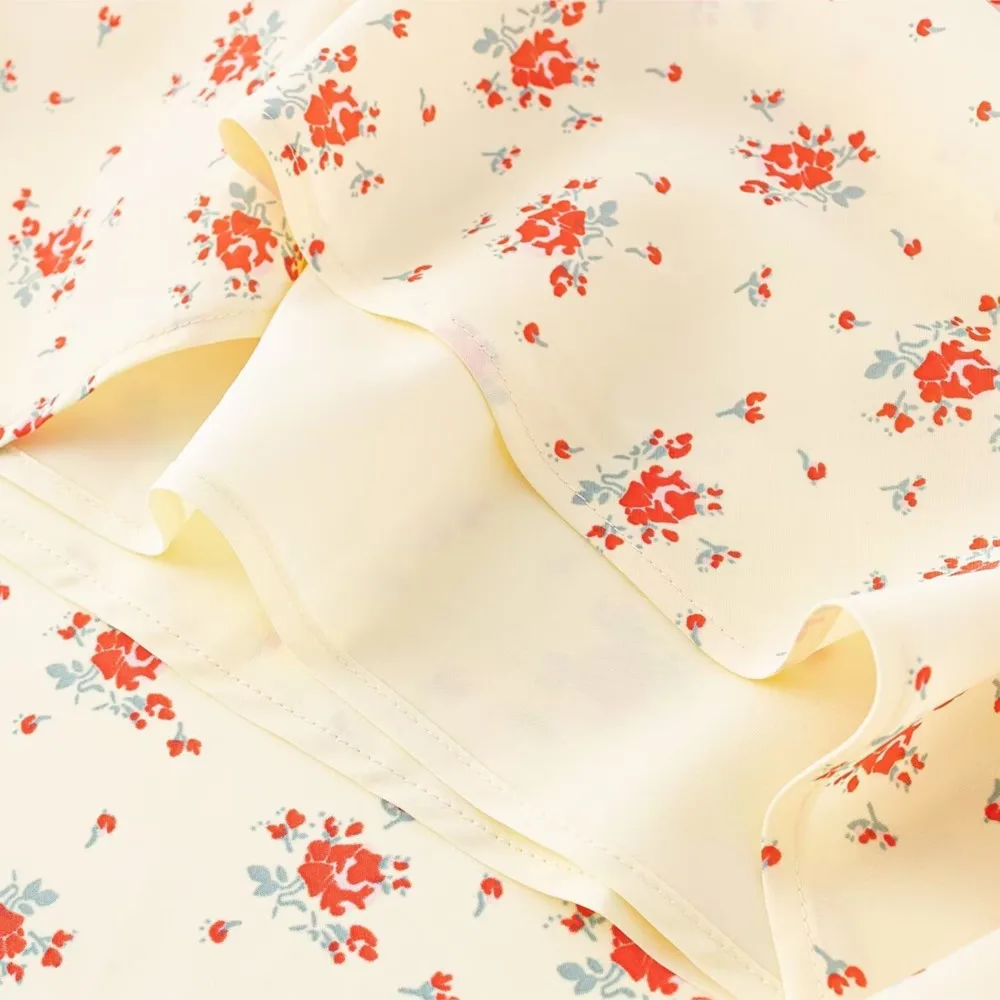 Seksowna jasnożółta sukienka z kwiatowym nadrukiem z kokardą na ramiączkach Letnia sukienka damska bez pleców z wąską talią Długie sukienki midi Robe Holiday