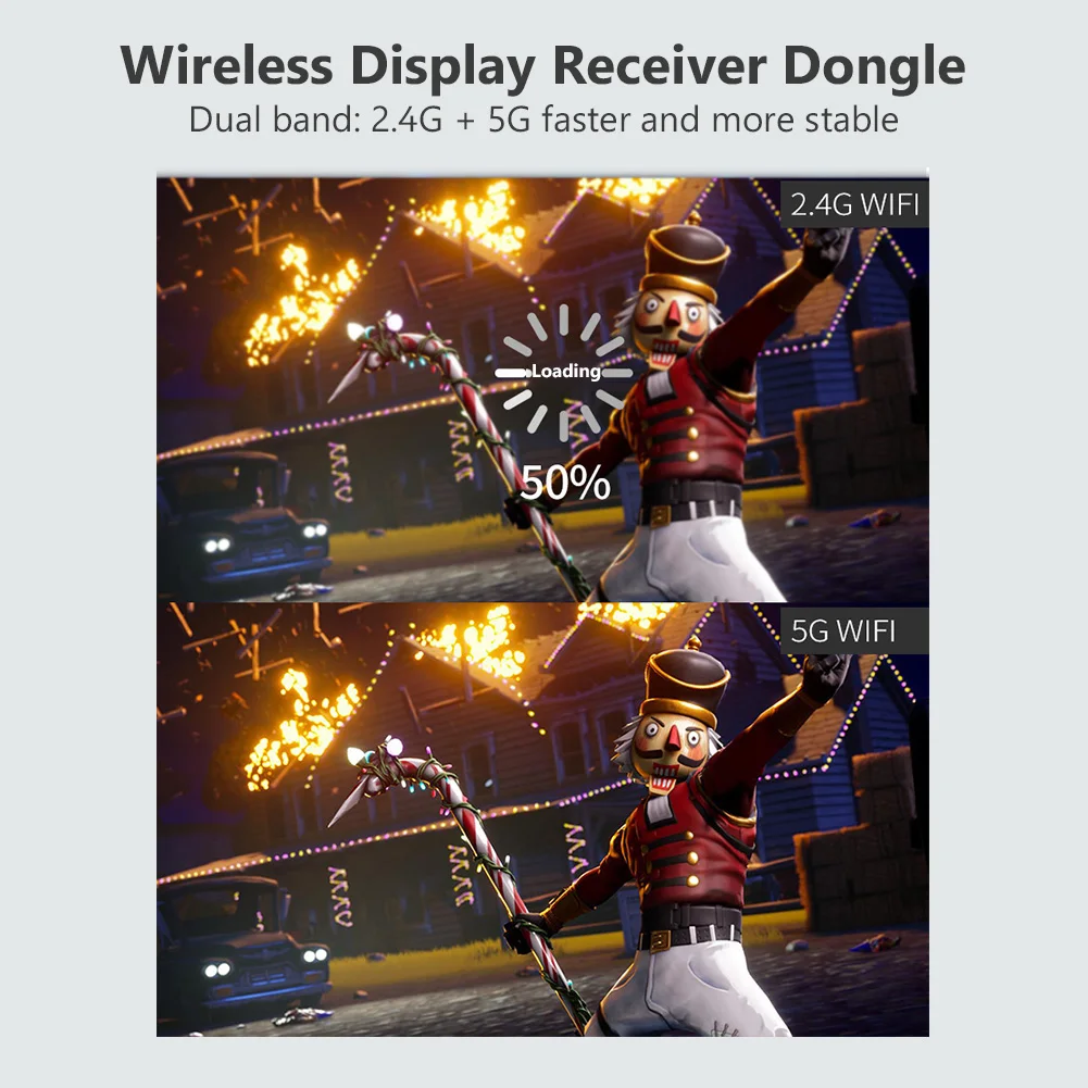 WiFi 2.4G/5G HDMI-Màn Hình Tương Thích Phát 4K Gương Airplay Miracast DLNA Mirascreen Hiển Thị Thu g9 Plus Dành Cho IOS Android
