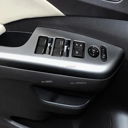 For Honda CRV CR-V 2012 2013 2014 2015 Car Armrest Door Window Glass Lift Switch Panel Cover Trim ABS Black styling Accessories