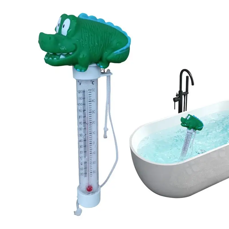 

Pool Float Temperature Gauge Thermometer Floating Cartoon Shark Easy To Read Indoor Outdoor Temperature Measuring Supplies