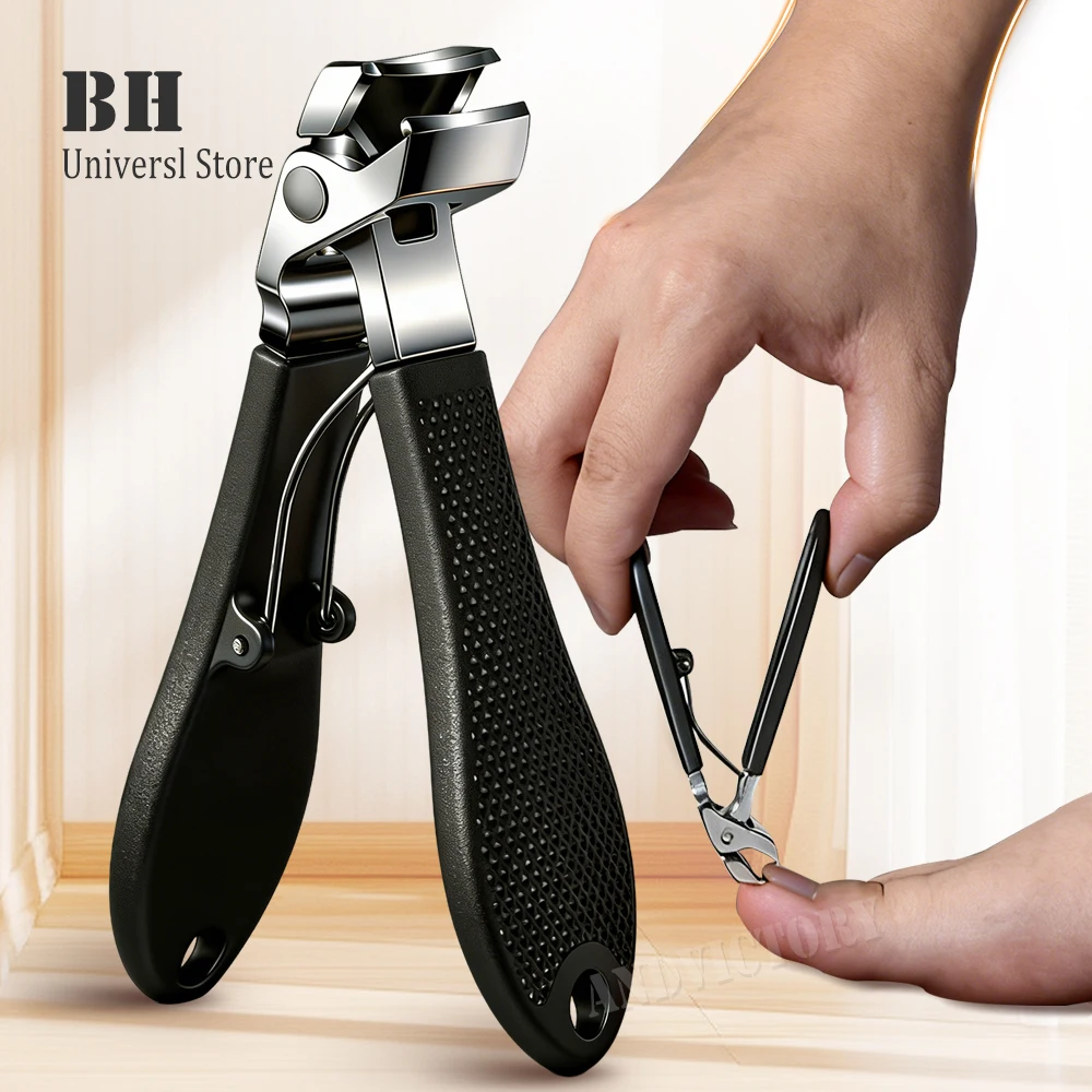 1Pcs Angled Head Nail Clippers for Seniors - Ergonomic Toenail Clipper for Thick Nails, Premium Steel Nail Cutter Trimmer