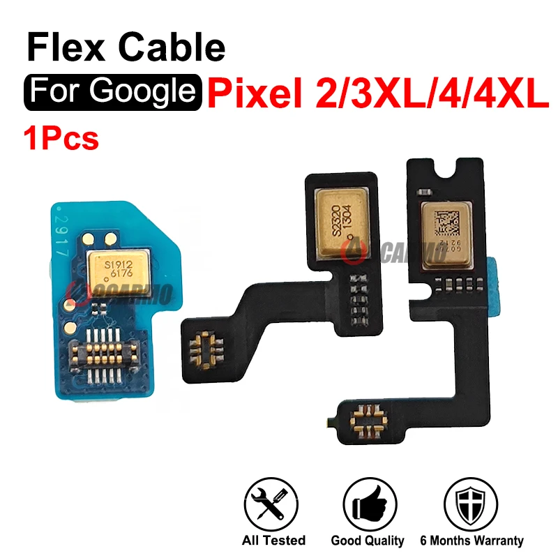 1 pz per Google Pixel 4xl 6 2 4 XL 3XL microfono inferiore Top Mic telefono Flex cavo parti di ricambio