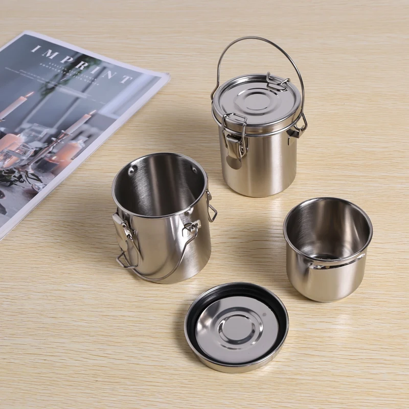 دلو غسيل فرشاة الطلاء المحمول ، وعاء القلم الفولاذ المقاوم للصدأ ، غسالة فرشاة الطلاء بالزيت بالألوان المائية ، اللوازم الفنية ، عبتان