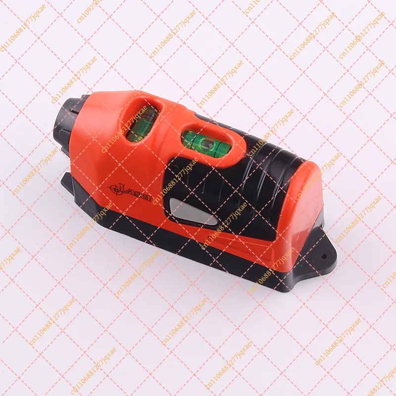 Portable Laser Level Light with Edge Guide, Horizontal Vertical Straight Line Calibrator, Threaded Infrared Tool