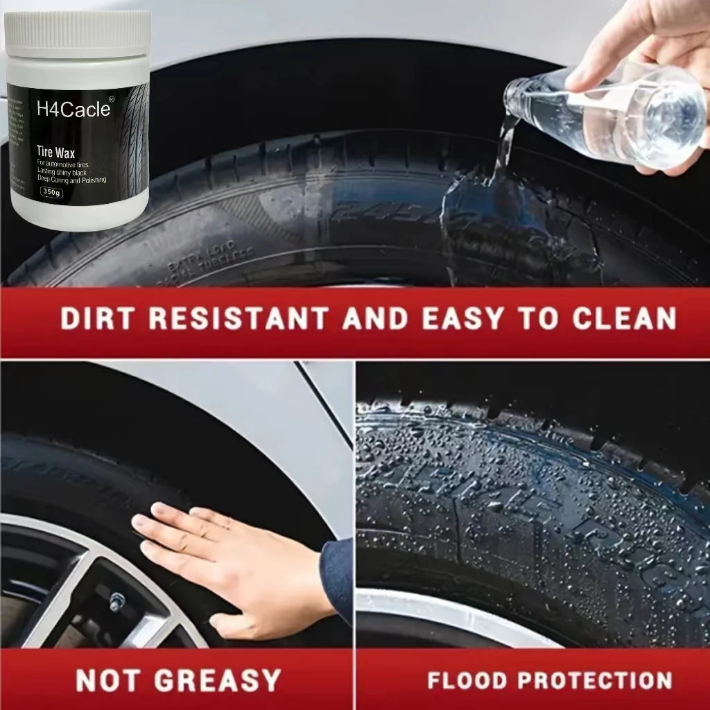 Car Tire Gloss Maintenance Agent Car Wax Tire Coating Paste Polish Shiny Tires Tyre Polish Cleaner Auto Care Re-black Shine