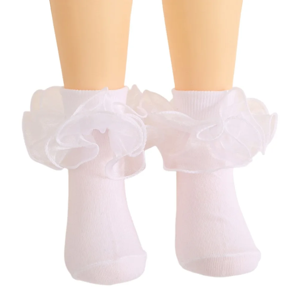 Fashion Cotton Children's Dance Socks Soft Ruffle Princess Socks Frilly Cute Ballet Floral Socks Infant Baby