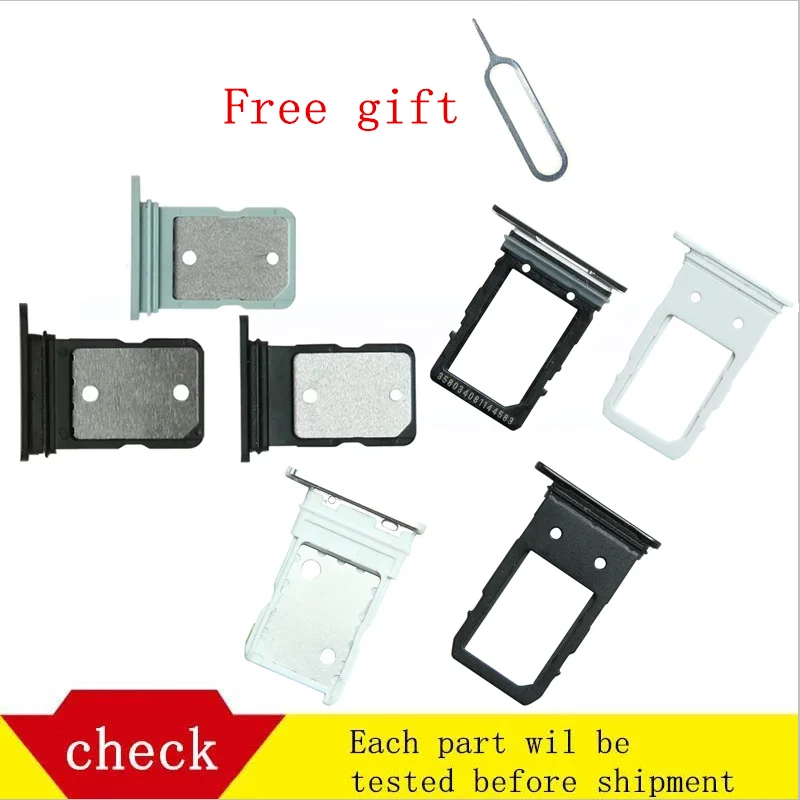 

SIM Card Tray Holder Slot Adapter and Micro SD Card, Tray Holder with Pin, for HTC Google Pixel 4 4XL 4A 5 5A 6 6pro 6A