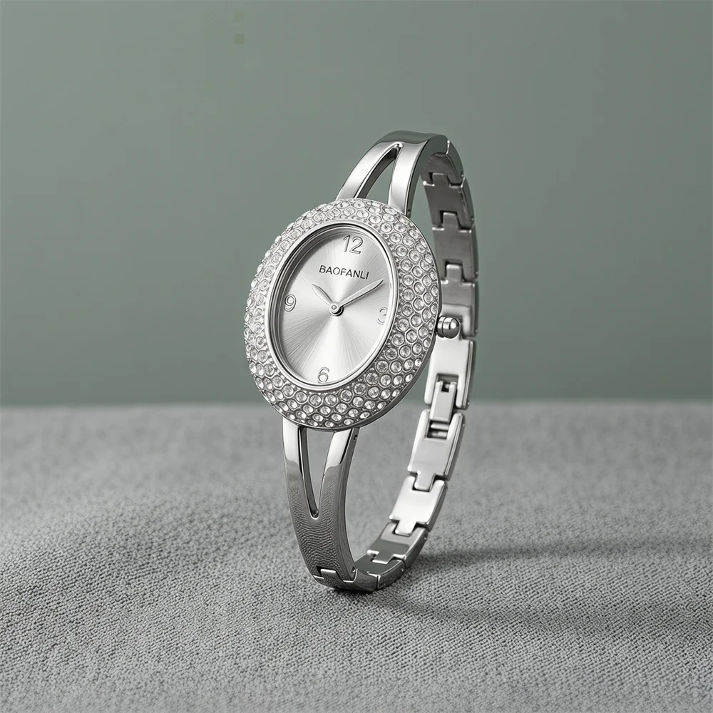 BAOFANLI Women Watch Small Mini Dial Quartz Gold Silver Oval Orologio Ladies Wristwatch Niche Clock Reloj