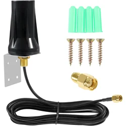 5G Full-band Outdoor Waterproof Antenna 600-5900MHz Amplifier SMA Male for Router Gateway Modem Cellular Trail Camera