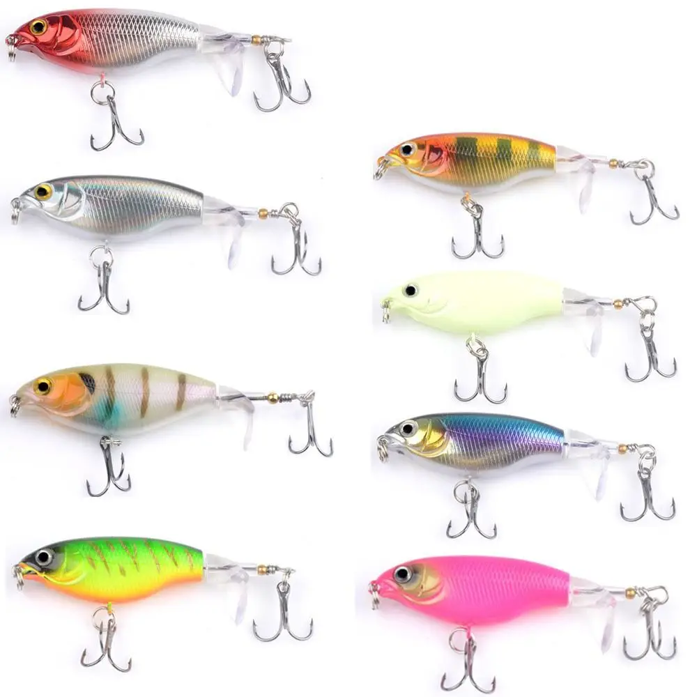 

Mino Floating 7.5cm/6g Topwater Fishing Lure 3D Eyes Luminescence Minnow Fishing Lure Plastic Artificial Flying Bait Perch