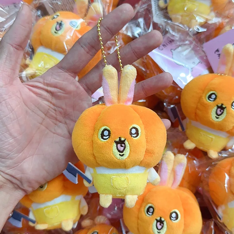 Chiikawa Halloween Pumpkin Plush Doll Kawaii Momoga Usagi Pumpkin Head Keychain Cute Bag Pendant Decoration Holiday Gift