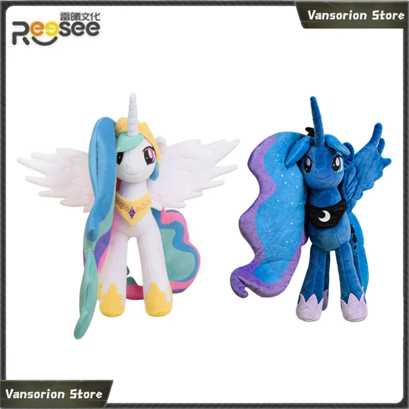 ReeSee My Little Pony Princess Luna Unicorn Plush Doll Soft Stuffed Animal Collectible Home Decor Birthday Gift