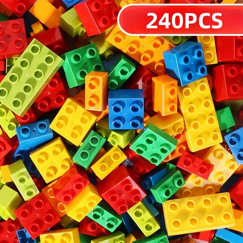 240 stks bouwstenen Kind speelgoed Bouwstenen bouwsteen set Kinderspeelgoed Montage speelgoed Bouwstenen